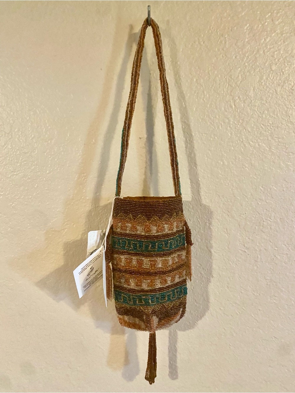 Free People Beaded Tassel Pouch NWT OS - Picture 10 of 16